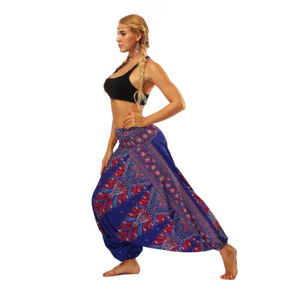 Red galaxy floral Yoga Pants - Virtue