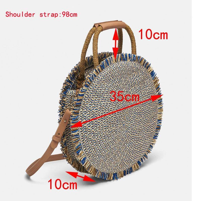 Fashion tassel Handbag Straw bag - Virtue