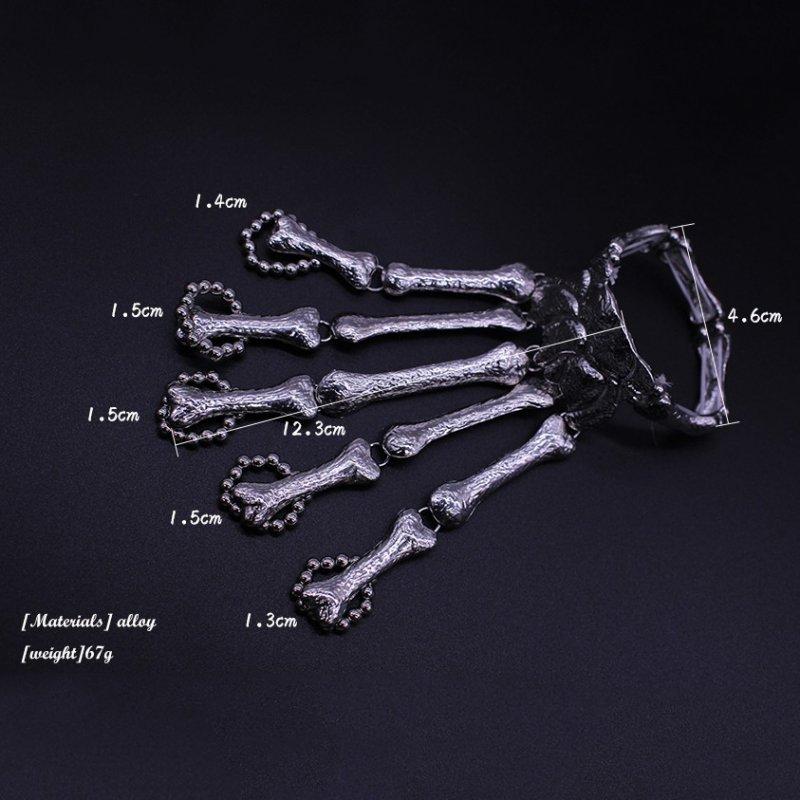 Gothic Skeleton Bone Hand Finger Bracelet - Virtue
