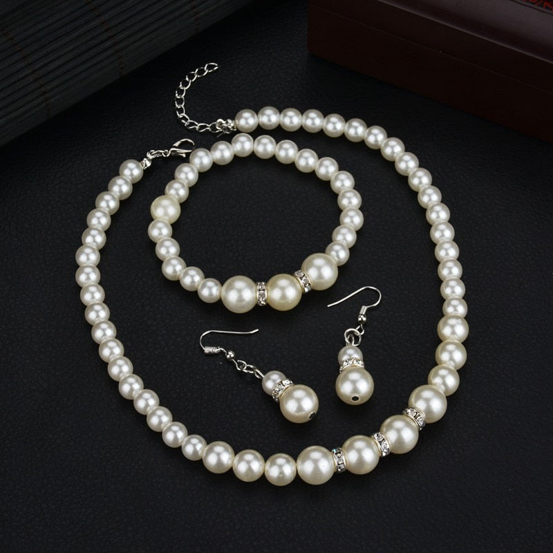 wild imitation pearl Jewelry Set - Virtue