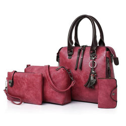 4in1 Designer Leather Handbag - Virtue